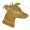 Whippet - keyring (gold plating) - 2405 - 26978