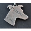 Whippet - necklace (silver chain) - 3289 - 33604