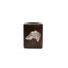 Scottish Deerhound - candlestick (wood) - 3968 
