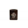 Basset Hound - candlestick (wood) - 3896