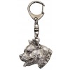 American Staffordshire Terrier - keyring (silver plate) - 32