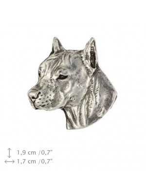 American Staffordshire Terrier - pin (silver plate) - 1536 - 26034
