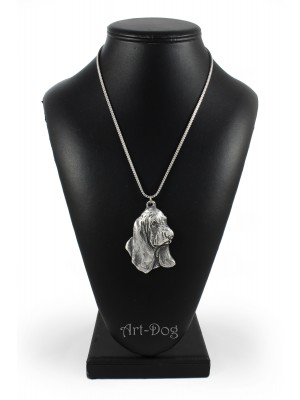 Basset Hound - necklace (silver chain) - 3378 - 34647