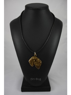 Black Russian Terrier - necklace (gold plating) - 972 - 4268