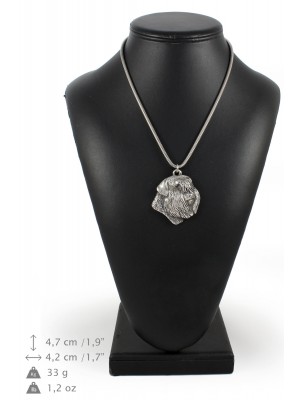 Bouvier des Flandres - necklace (silver cord) - 3153 - 33014