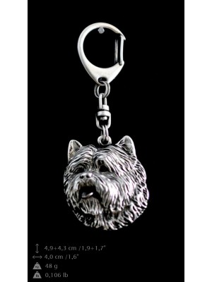 Cairn Terrier - keyring (silver plate) - 75 - 9338