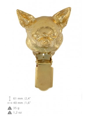 Chihuahua - clip (gold plating) - 1042 - 26781