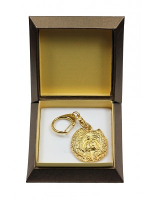 Chow Chow - keyring (gold plating) - 2848 - 30510