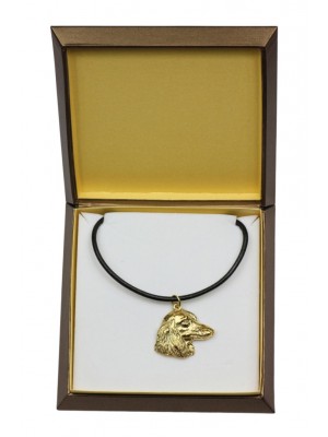Dachshund - necklace (gold plating) - 2494 - 27653
