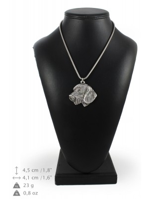 Dachshund - necklace (silver chain) - 3324 - 34460