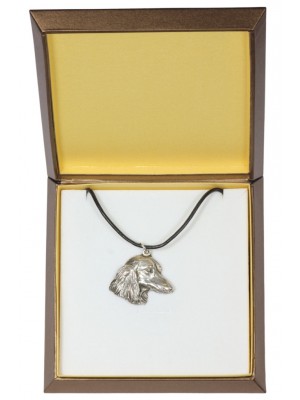 Dachshund - necklace (silver plate) - 2949 - 31093