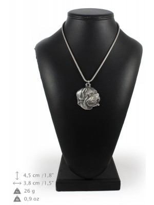 Dog de Bordeaux - necklace (silver cord) - 3181 - 33104