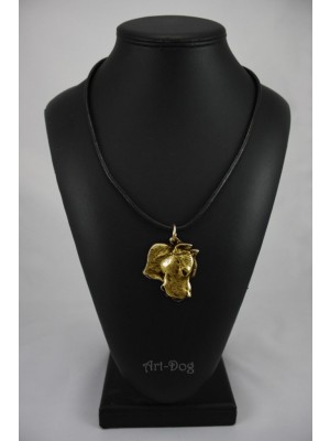 Dogo Argentino - necklace (gold plating) - 1713 - 10855