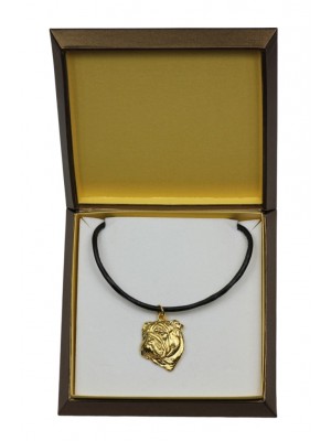 English Bulldog - necklace (gold plating) - 2472 - 27631