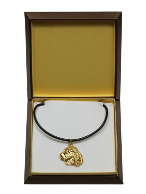 English Springer Spaniel - necklace (gold plating) - 3049 - 31685