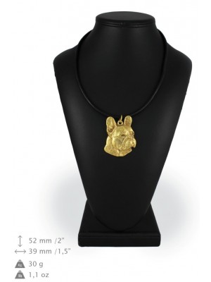 French Bulldog - necklace (gold plating) - 940 - 25399