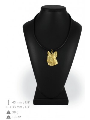 French Bulldog - necklace (gold plating) - 963 - 25464