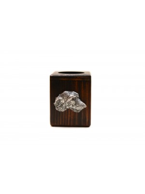 Irish Wolfhound - candlestick (wood) - 4019 - 38000