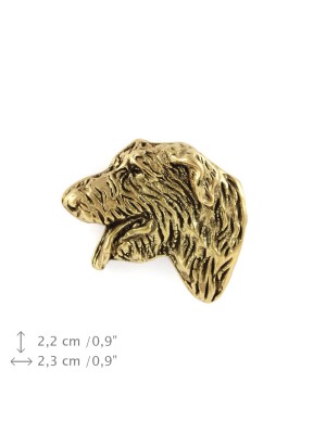 Irish Wolfhound - pin (gold plating) - 1066 - 7816