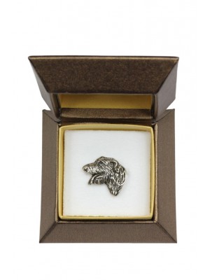 Irish Wolfhound - pin (silver plate) - 2645 - 28927