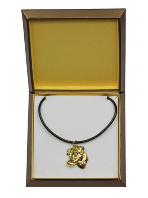 Jack Russel Terrier - necklace (gold plating) - 2509 - 27668