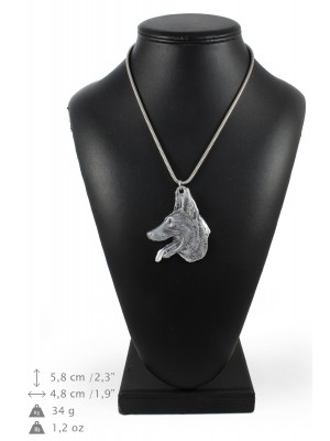 Malinois - necklace (silver chain) - 3343 - 34500