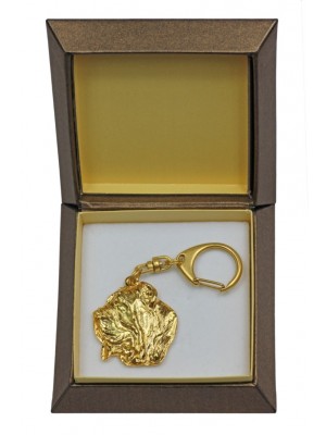 Neapolitan Mastiff - keyring (gold plating) - 2398 - 27270