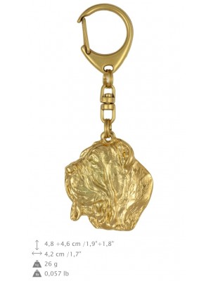 Neapolitan Mastiff - keyring (gold plating) - 795 - 25047