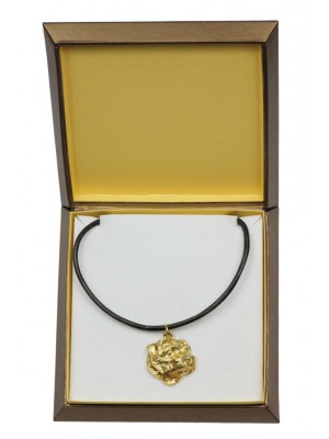 Norfolk Terrier - necklace (gold plating) - 2531 - 27687