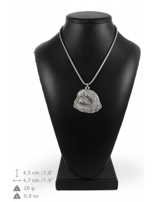 Pekingese - necklace (silver chain) - 3351 - 34592