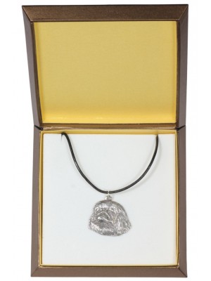 Pekingese - necklace (silver plate) - 2981 - 31124