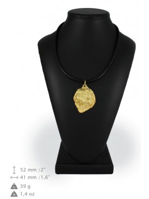 Polish Lowland Sheepdog - necklace (gold plating) - 1378 - 25565