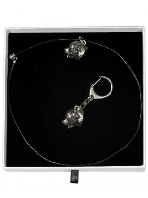 Rottweiler - keyring (silver plate) - 2025 - 16593
