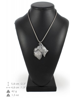 Schnauzer - necklace (silver chain) - 3273 - 34223