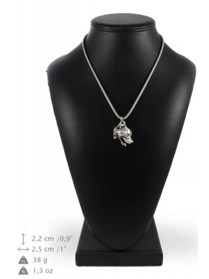 Staffordshire Bull Terrier - necklace (silver cord) - 3192 - 33197