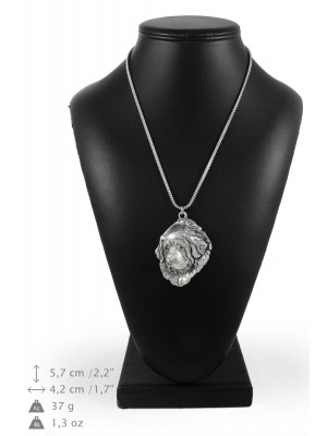 Tibetan Mastiff - necklace (silver chain) - 3367 - 34623