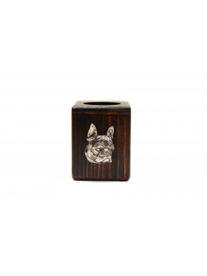 Boston Terrier - candlestick (wood) - 3929 