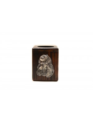 Poodle - candlestick (wood) - 3941