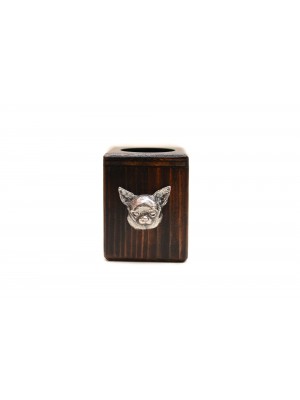 Chihuahua - candlestick (wood) - 3974 