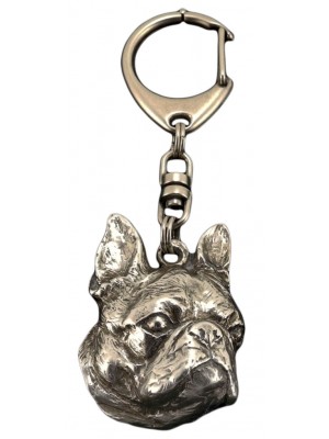 Boston Terrier - keyring (silver plate) - 54