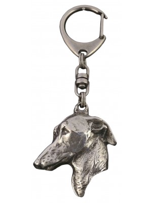 Italian Greyhound - keyring (silver plate) - 106