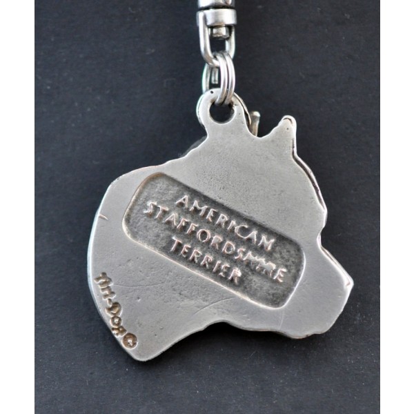 American Staffordshire Terrier - keyring (silver plate) - 61 - 365
