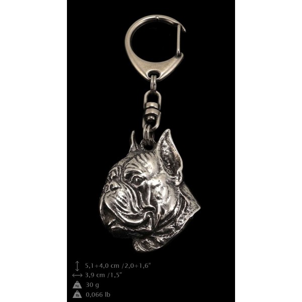 Boxer - keyring (silver plate) - 89 - 9356