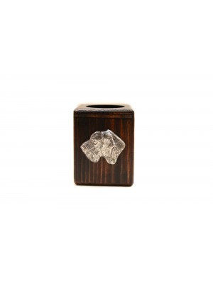 German Wirehaired Pointer - candlestick (wood) - 3987 