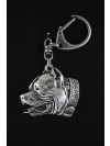 American Pit Bull Terrier - keyring (silver plate) - 2777 - 29596