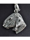 Bedlington Terrier - keyring (silver plate) - 76 - 435