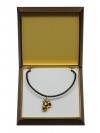Bull Terrier - necklace (gold plating) - 3023 - 31659