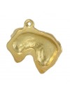 Cesky Terrier - necklace (gold plating) - 3075 - 31653