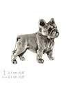 French Bulldog - pin (silver plate) - 2651 - 28709