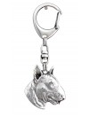 Bull Terrier - keyring (silver plate) - 107 